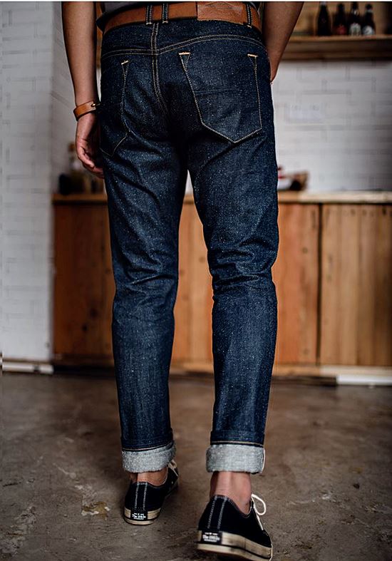 001064 กางเกงยีนส์ Maden American retro Selvage Denim 13Oz ยีนส์วินเทจ Fit Straight ผ้าริมแดง Size 28-34