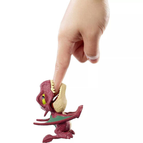 Mattel Jurassic World Snap Squad Attitudes Dimorphodon (HBX50) แมทเทล จูราสสิค เวิลด์ ของเล่นแอ็กชั่นฟิกเกอร์ไดโนเสาร์ ไดมอร์โฟดอน สีเลือดหมู