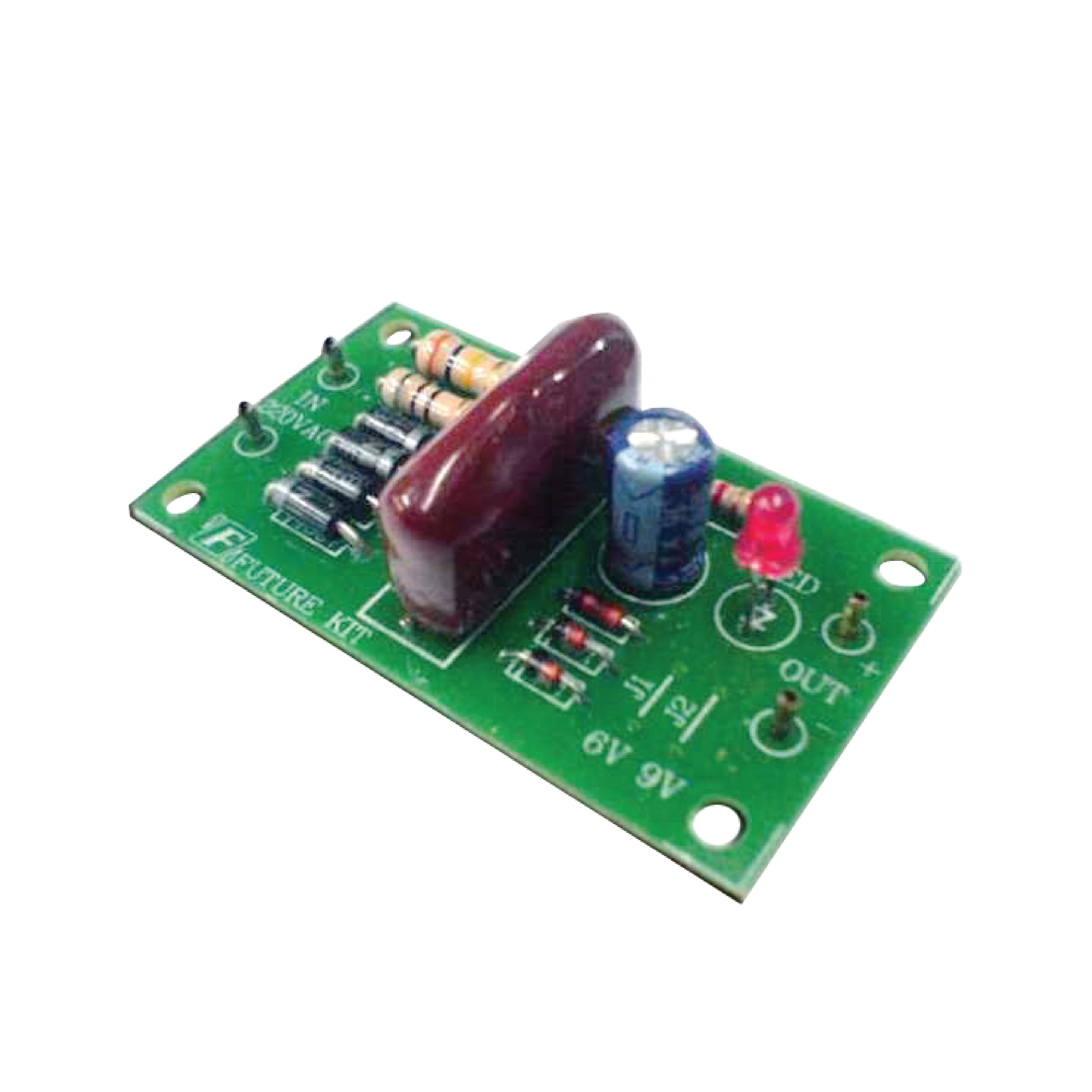 FutureKit FK817 ภาคจ่ายไฟ 6V, 9V, 12V 50mA ไม่ใช้หม้อแปลง