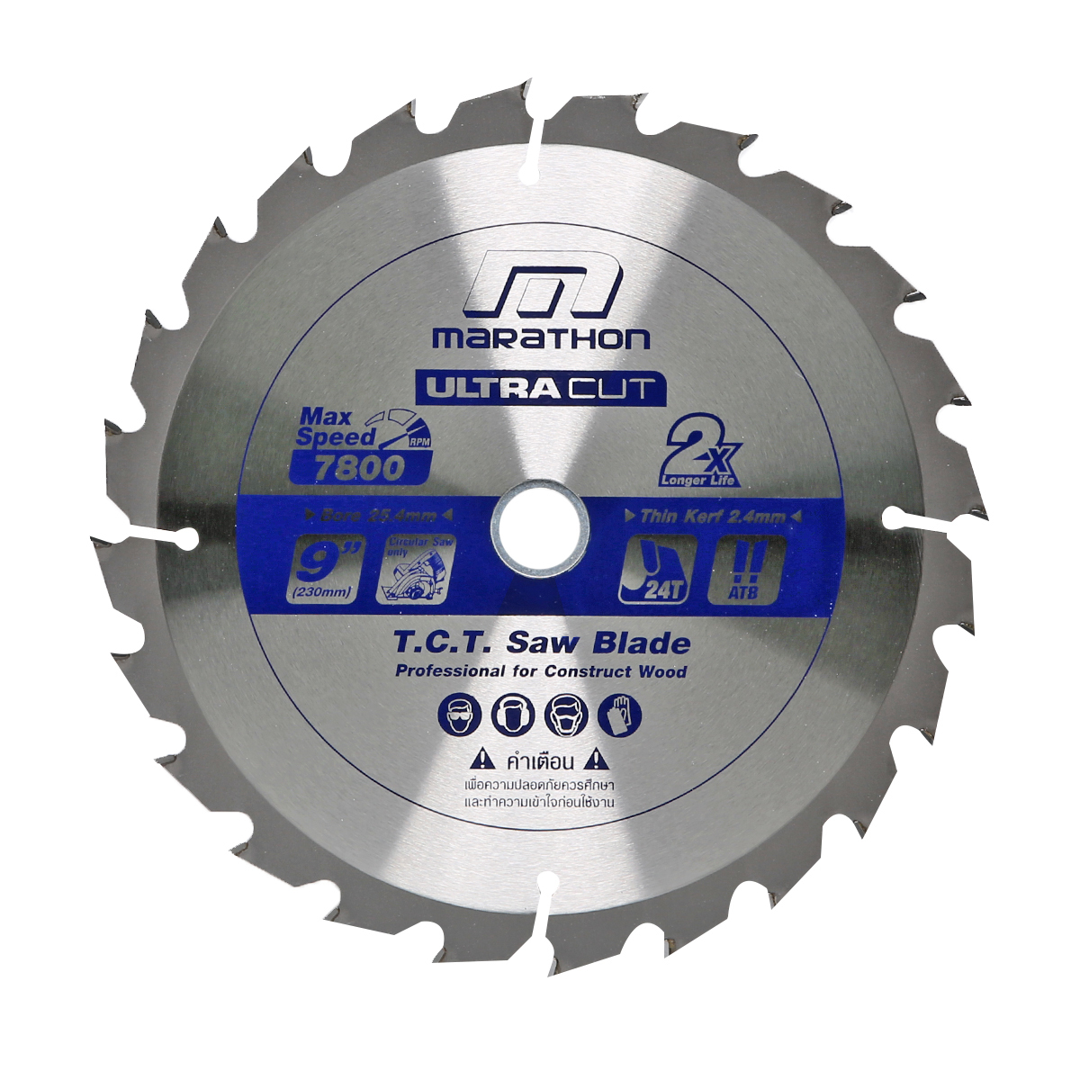 ใบเลื่อยวงเดือน MARATHON รุ่น ULTRA CUT 9 นิ้ว * 24 ฟัน [230mm]
