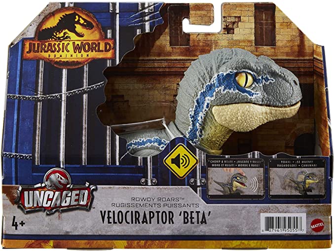 Mattel Jurassic World Uncaged Rowdy Roars Velociraptor Beta (GWY55) แมทเทล จูราสสิค เวิลด์ ของเล่นแอ็กชั่นฟิกเกอร์ไดโนเสาร์ เวโลซีแรปเตอร์ เบต้า
