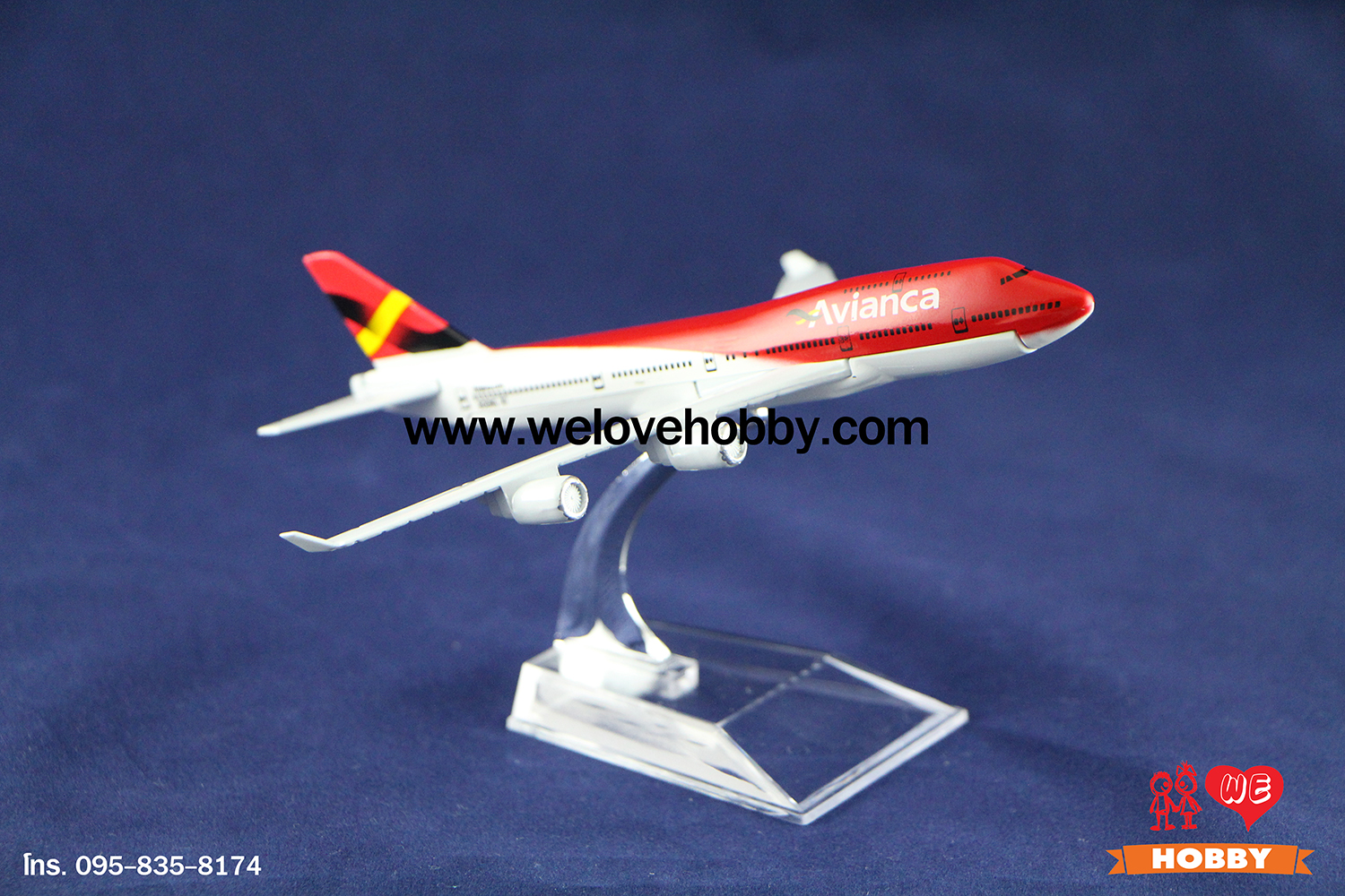 โมเดลเครื่องบิน Avianca (Boeing 747) โคลัมเบีย