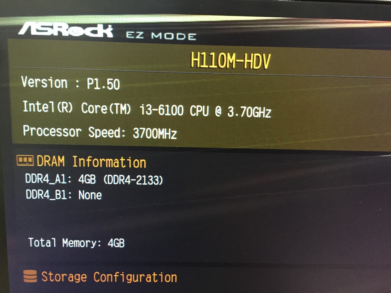 i3-6100+ Asrock H110M-HDV 10/2019