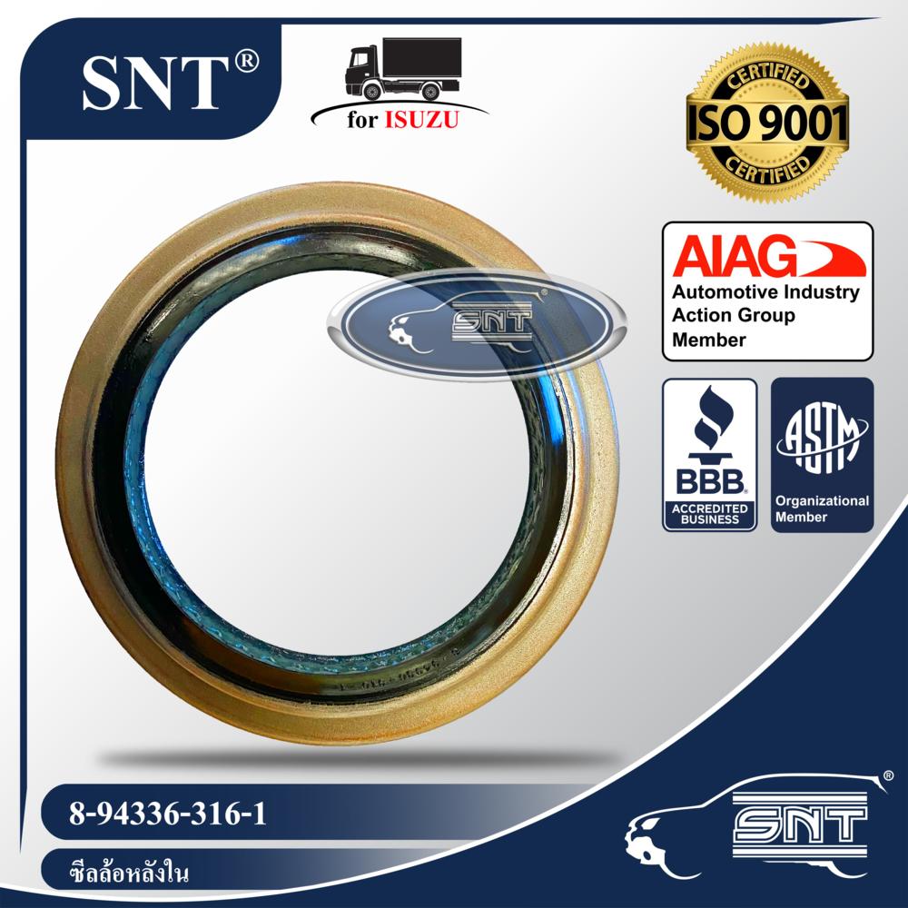 SNT ซีลล้อหลังใน, Oil Seal - ISUZU ( อีซูซุ ) รุ่น KS, ELF, KS, NPR, NMR130 P/N 8-94336-316-1, 8943363161