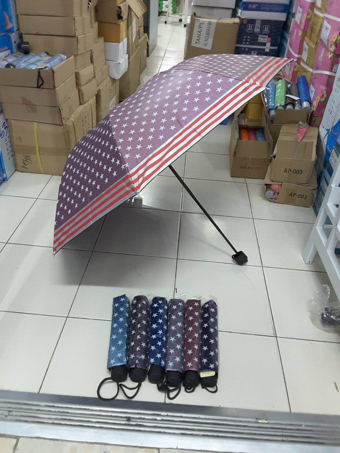 ร่มโค้งแฟชั่นยูวีดำรหัส3458