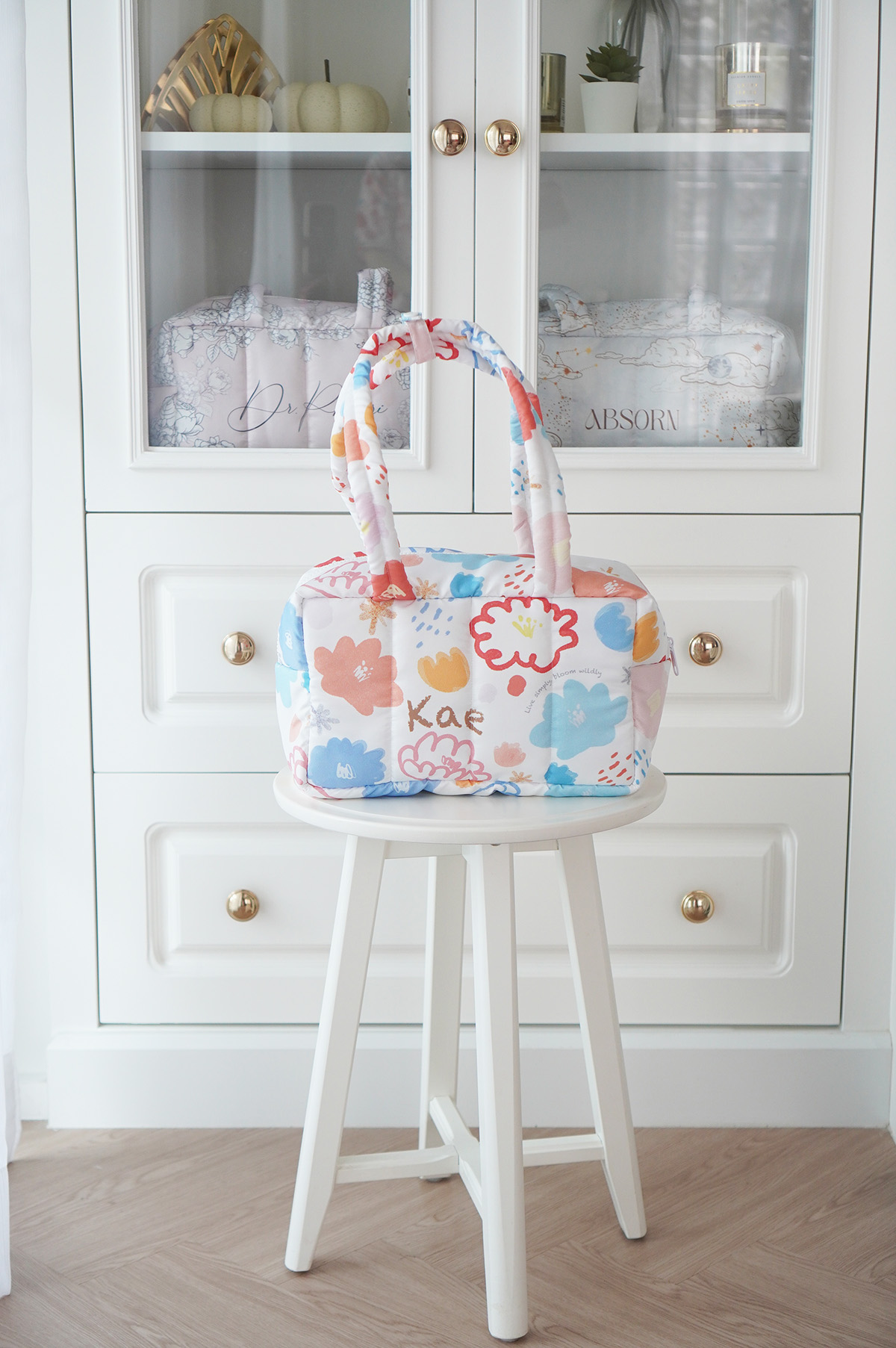 Fluffy Bowling Bag กระเป๋านุ่มนิ่ม ทรง Bowling สั่งทำใส่ข้อความ ลาย Matalada