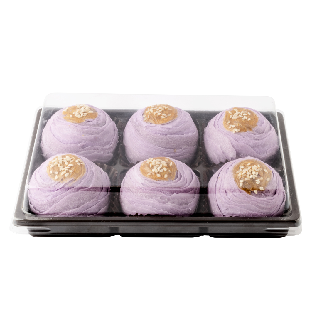 ขนมเปี๊ยะ เผือกโมจิ บรรจุ 6 ชิ้น ขนาด 320 กรัม หอมหวาน ไส้นุ่มหนึบ ให้ความรู้สึกใหม่ๆ