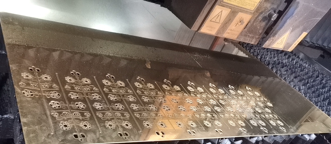 Laser cut ทองเหลือง 2 มม