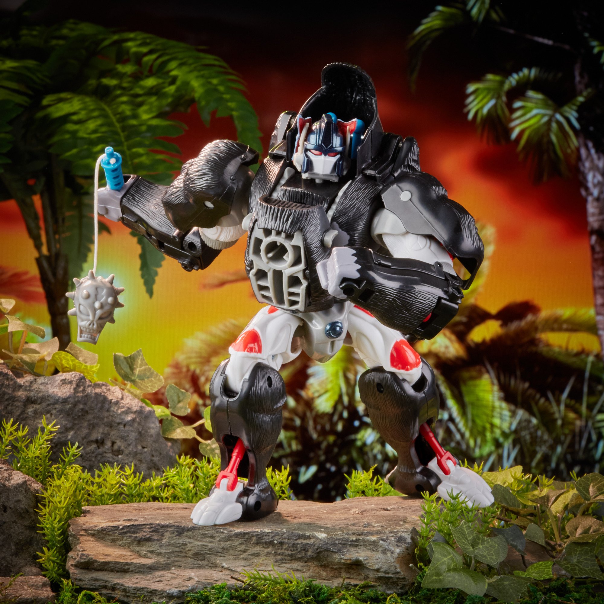 Hasbro Transformers Vintage Beast Wars Optimus Primal Figure ฮาสโบร ทรานสฟอเมอร์ส วินเทจ บีสท์ วอร์ส หุ่นยนต์ออพติมัส ไพรมอล ขนาด 8.5 นิ้ว ลิขสิทธิ์แท้