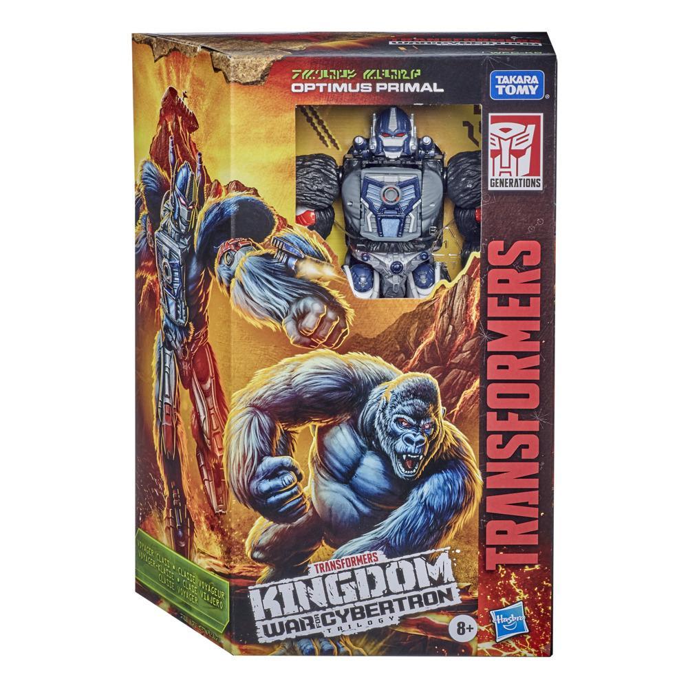 Hasbro Transformers Generations War for Cybertron Kingdom Voyager WFC-K8 Optimus Primal Figure ฮาสโบร ทรานสฟอเมอร์ส เจเนอเรชั่น วอร์ ฟอร์ ไซเบอร์ตรอน คิงดอม วอยเอเจอร์ คลาส WFC-K8 หุ่นยนต์ออพติมัส ไพรมอล 7 นิ้ว ลิขสิทธิ์แท้