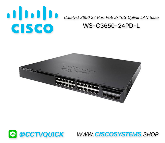 EOL WS-C3650-24PD-L (Cisco Catalyst 3650 24 Port PoE 2x10G Uplink LAN Base) ** C9300L-24P-4X-E