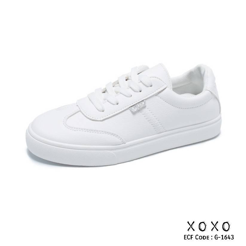 รองเท้าผ้าใบสไตล์ Sportขอบนิ่ม (สีเงิน)