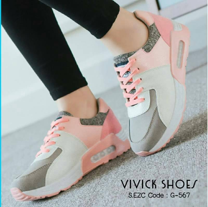 รองเท้า Sport Two Tone (สีชมพู)