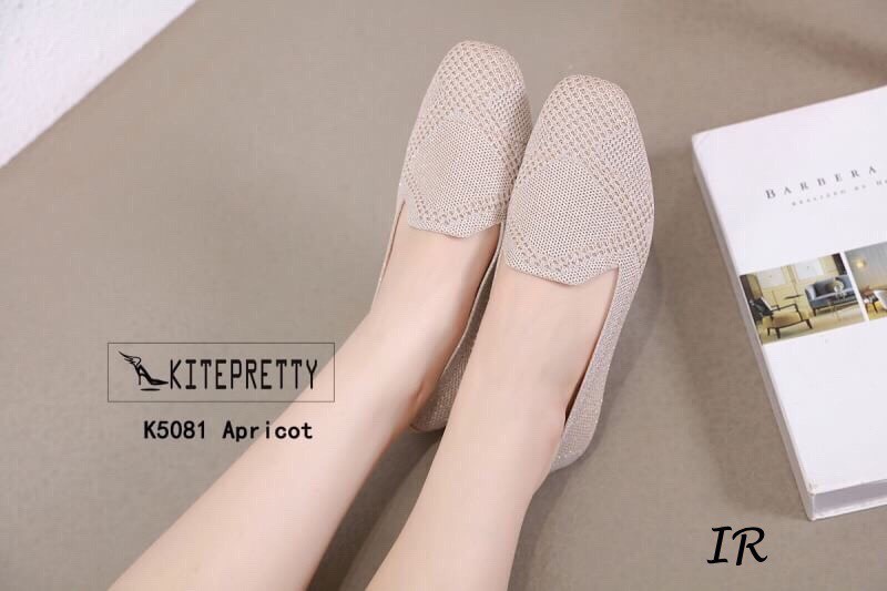 รองเท้าคัทชูไหมพรมนิ่ม (สีชมพู)