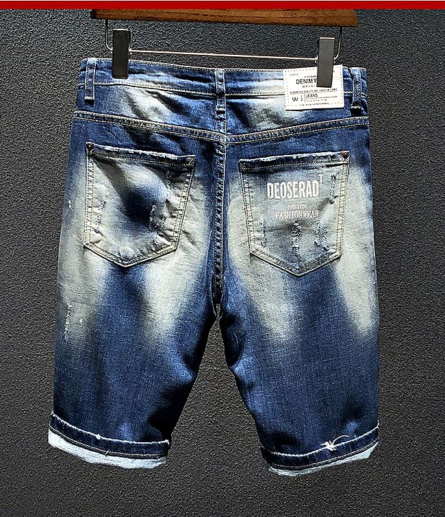 001040 กางเกงยีนส์ขาสั้น Sandcow Denim สไตล์เกาหลีวินเทจ Version Diesel Jeans Slim feet Size 28-38