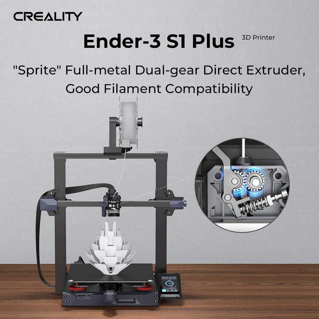 ขายถูก CREALITY 📍 Ender-3 S1 Plus , 3D Printer 📍 เครื่องพิมพ์ 3 มิติ ประกันศูนย์ไทย
