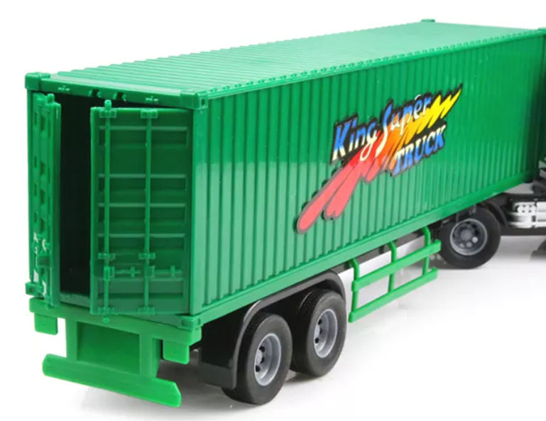 โมเดลรถบรรทุกจำลอง รถตู้คอนเทนเนอร์ รถน้ำมันจิ๋ว รถจำลอง 1/32