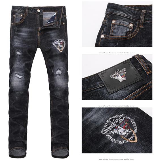 000991 ยีนส์ Ajaz James Style Versace Italy New Summer 2019 Jeans Denim Slim feet Size 28-38