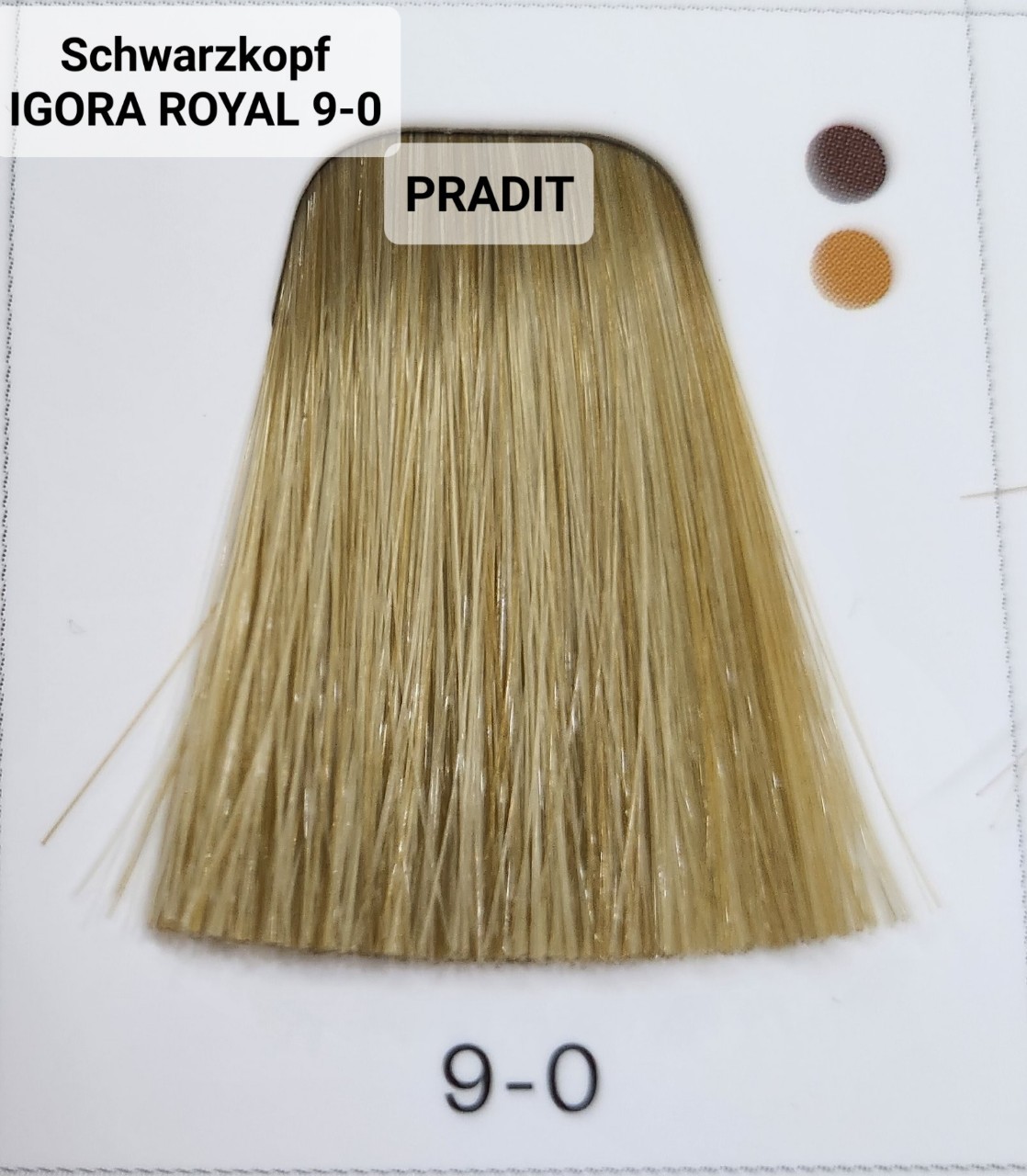 Schwarzkopf Igora Royal ครีมย้อมผม อีโกร่า รอยัล เบอร์9-0 สีบลอนด์อ่อนมาก (60ml) 80 กรัม