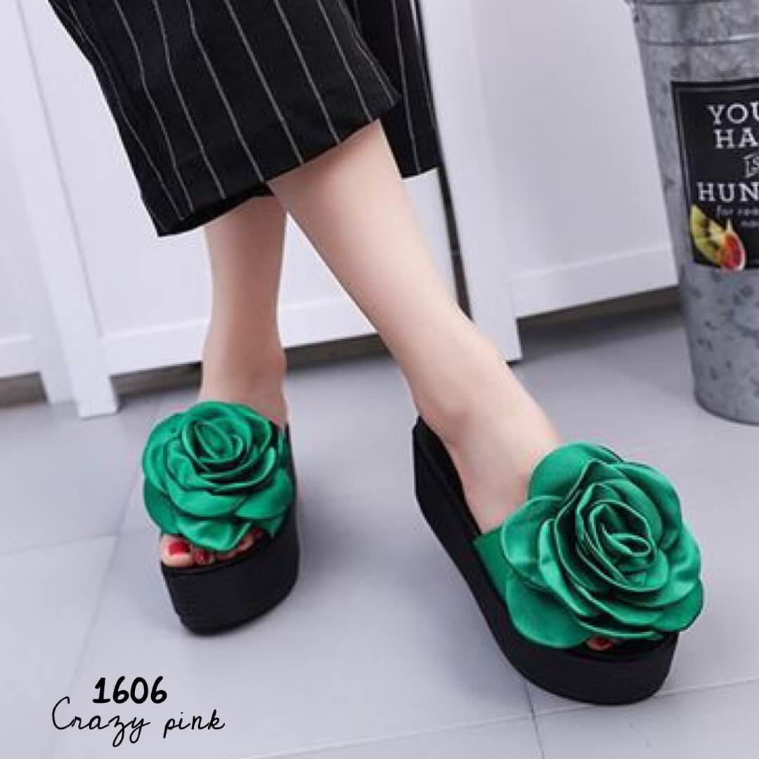 รองเท้าลำลองกุหลาบ (สีเขียว)