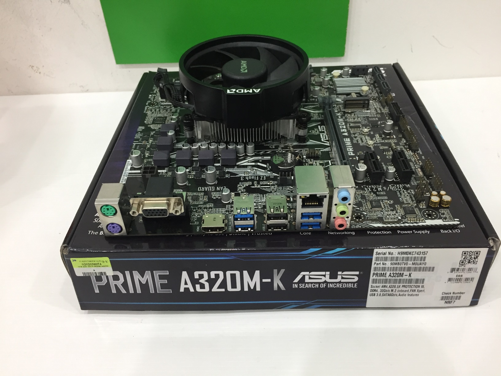 AMD Ryzen 3 1300X + ASUS Prime A320M-K