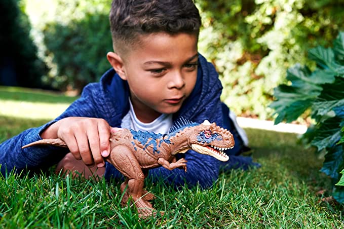 Mattel Jurassic World Roar Strikers Rajasaurus (HDX35) แมทเทล จูราสสิค เวิลด์ ของเล่นแอ็กชั่นฟิกเกอร์ไดโนเสาร์ ราชซอรัส