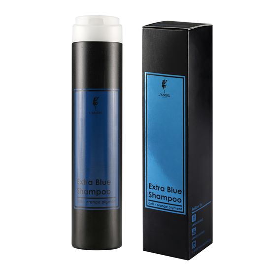 L'ANGEL luxury extra blue shampoo แอลแองเจล ลัคซ์ซูรีย์ เอ็กซ์ตร้า บลู 250 กรัม