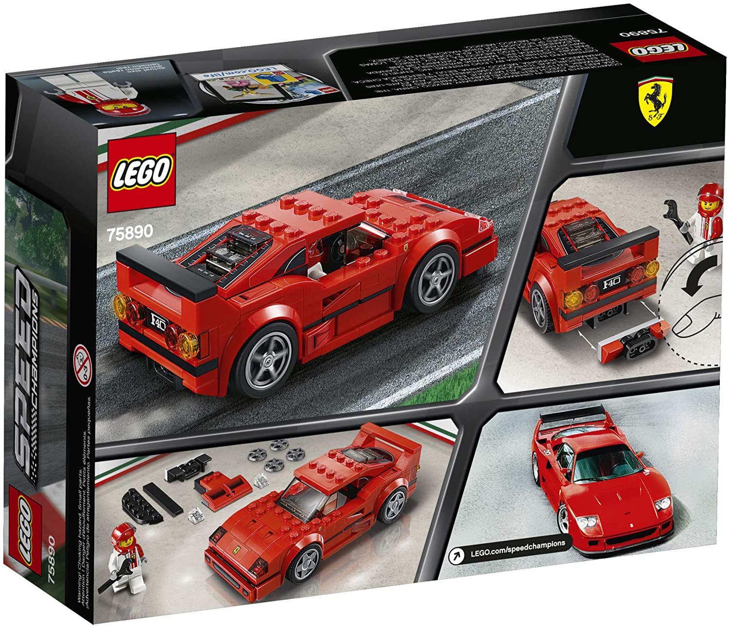 ตัวต่อเสริมทักษะ LEGO Speed Champions Ferrari F40 Competizione รุ่น 75890