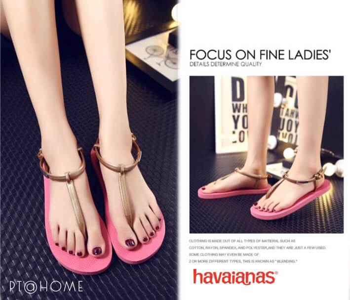 รองเท้าแตะ Havaianas Style (สีชมพู)
