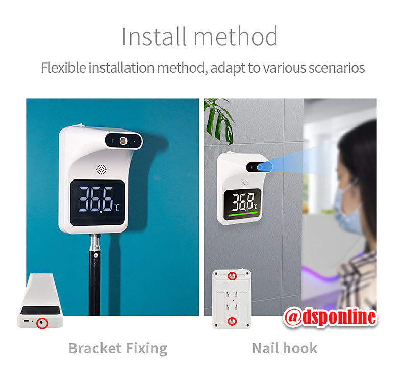 ขายถูก เครื่องวัดอุณหภูมิร่างกายอัตโนมัติ IF-K9 PRO ใช้งานนอกอาคาร/ภายในอาคาร รับประกันศูนย์ 1ปี