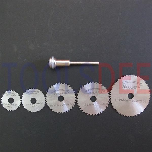 ใบตัดจิ๋ว HSS แกน 3 มม.(ชุด 5 ใบ)