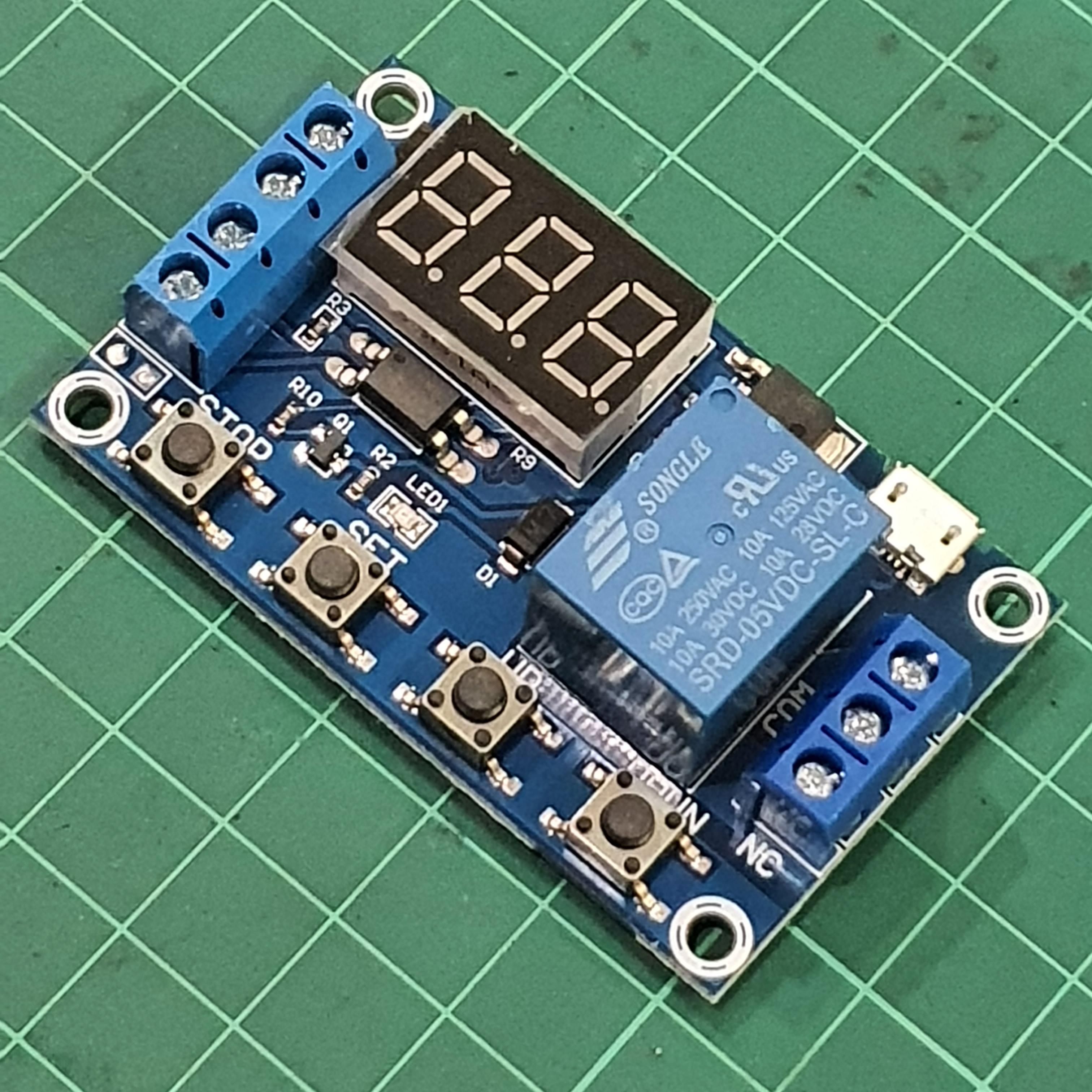 Timer Relay ุ6-24V (โมดูลตั้งเวลา เปิด-ปิด)