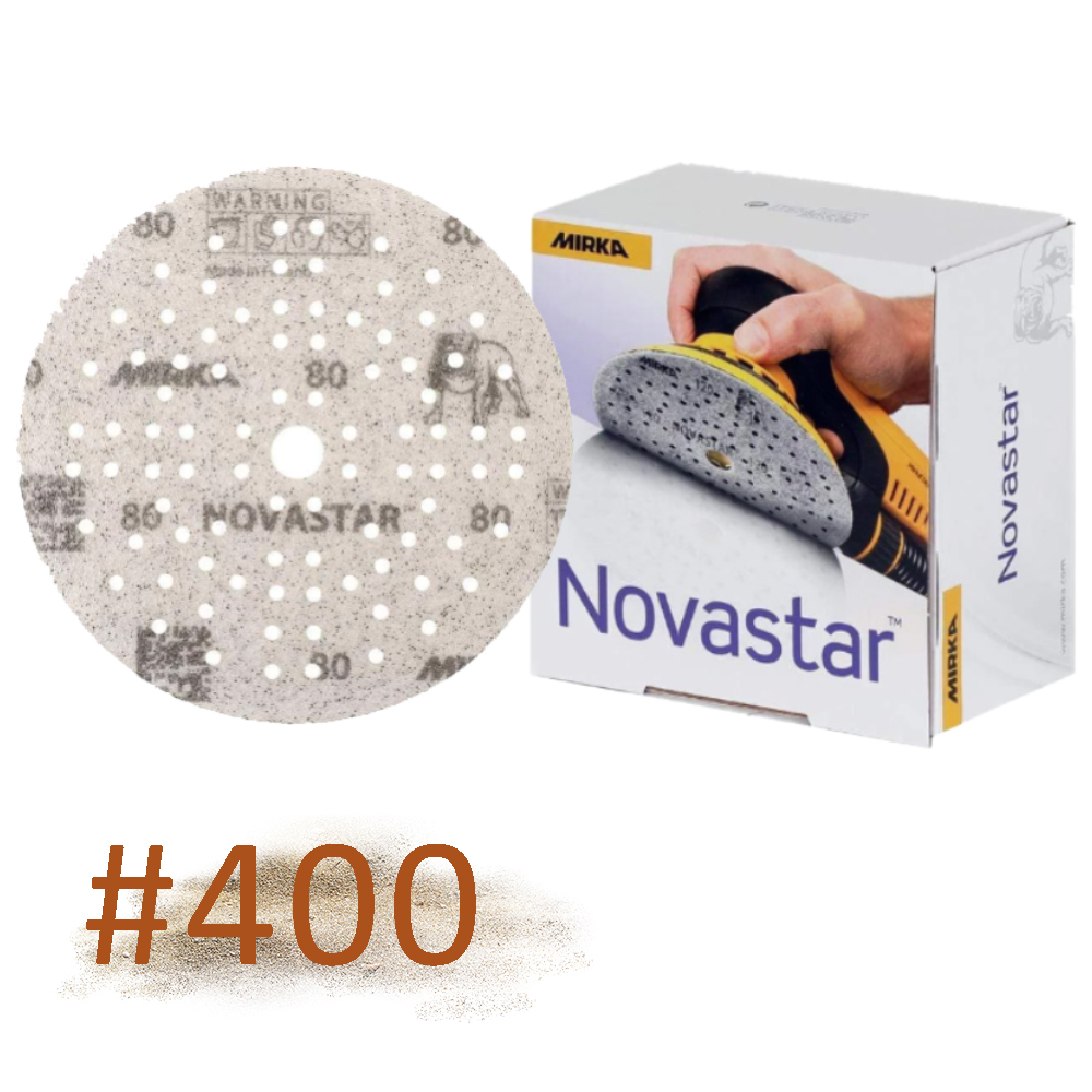 Novastar กระดาษทรายกลม 5นิ้ว 89H เบอร์ #400