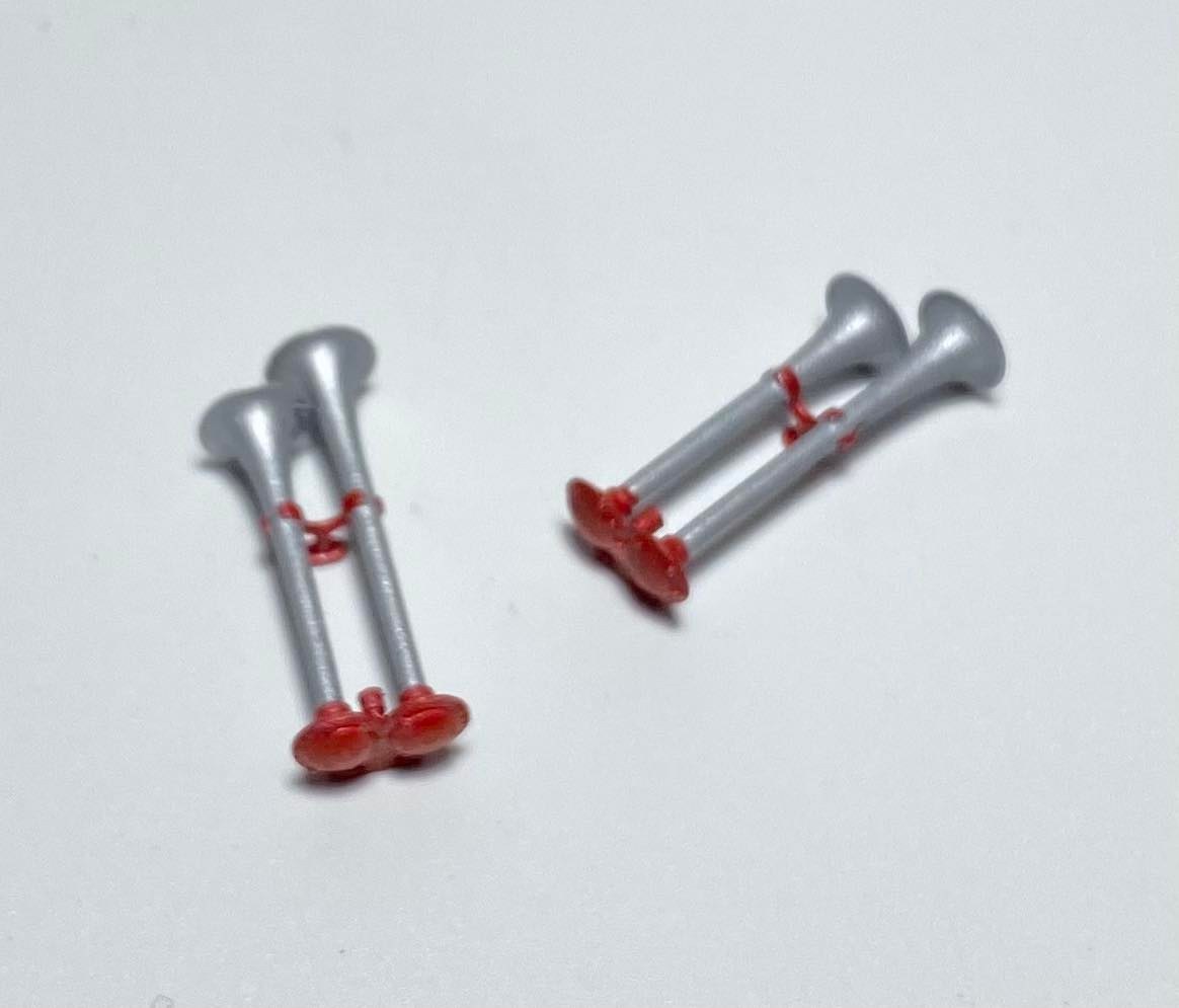 แตรแต่งโมเดลรถบรรทุก สเกล 1/14 1/32 1/24 หม่ำ แตรด่วนบ้านโป่ง โมเดลของแต่งรถของเล่น แตรสิบล้อจิ๋ว Air horn toy