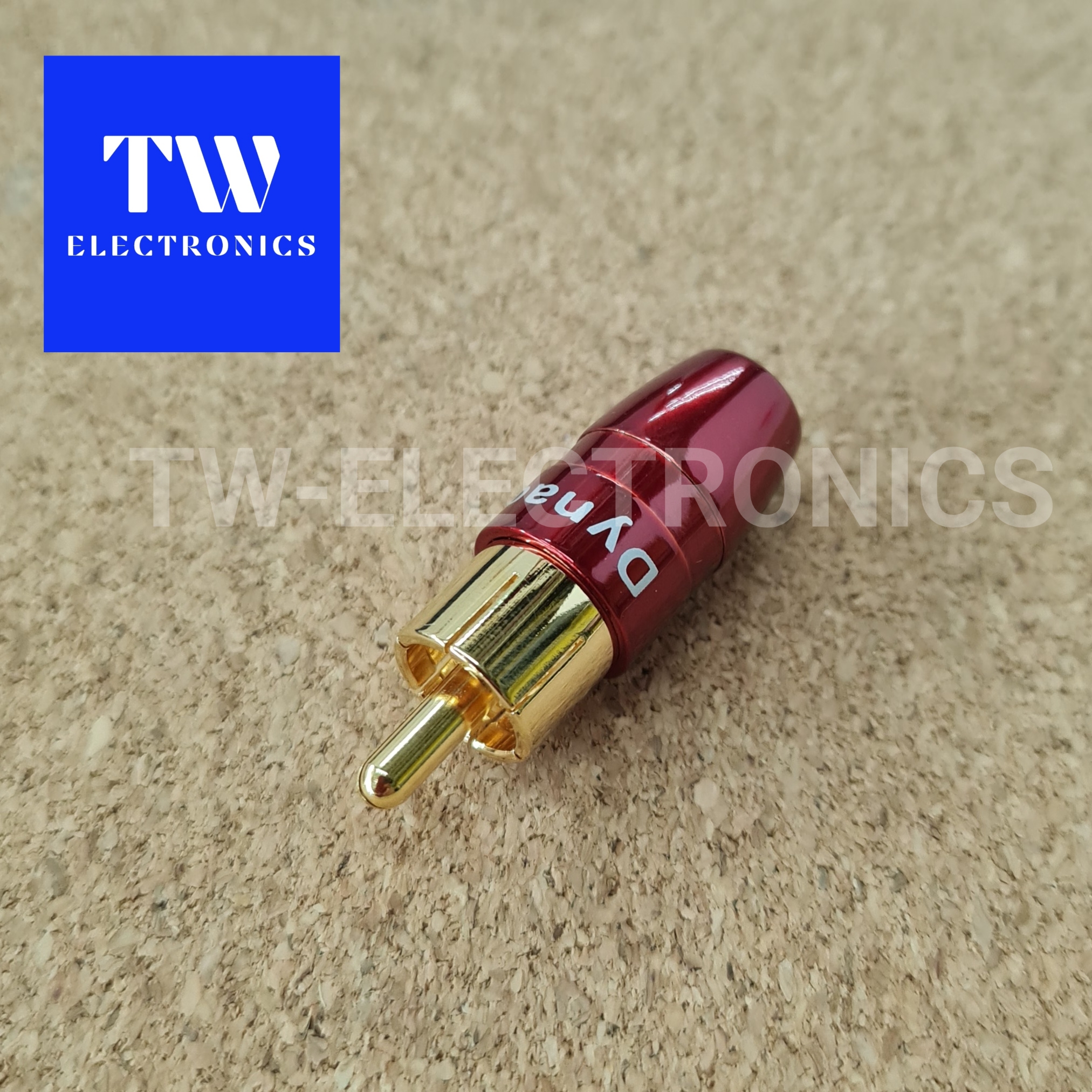 RCA ตัวผู้ (4mm) Dynacom มุกแดง