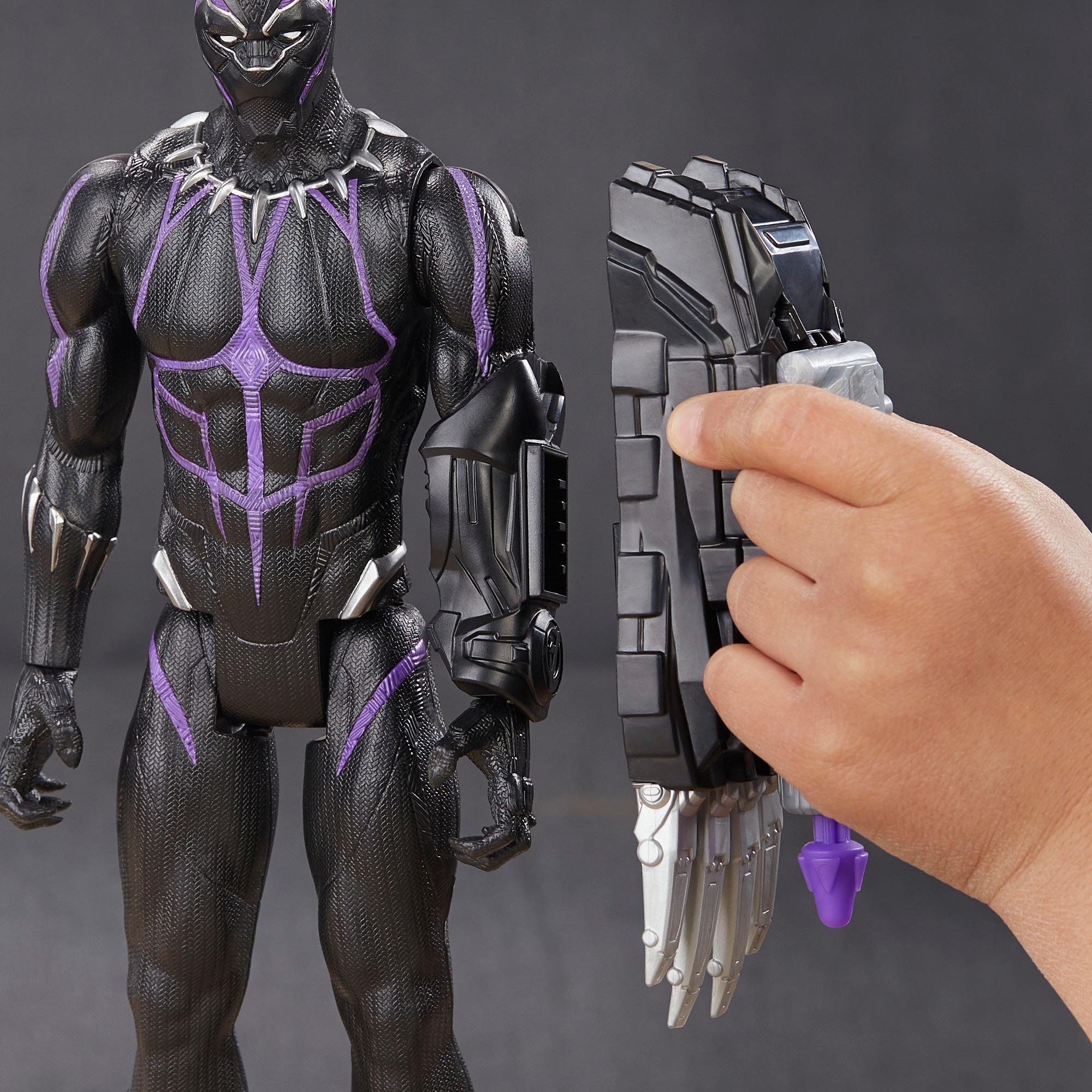 Hasbro Marvel Avengers : Endgame Titan Hero Power FX Black Panther Figure ฮาสโบร มาร์เวล อเวนเจอร์ส หุ่นโมเดลฟิกเกอร์ แบล็ค แพนเตอร์ ขนาด 12 นิ้ว มีเสียง ยิงพลังได้ ลิขสิทธิ์แท้