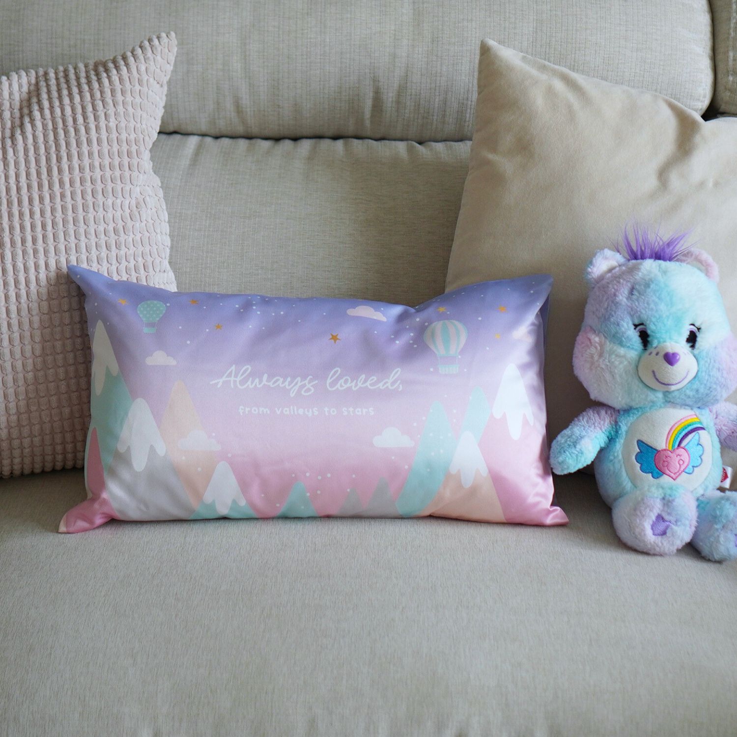 หมอนเด็ก พร้อมส่ง Mountain - Lavender