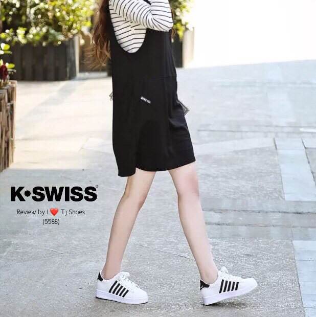 รองเท้าผ้าใบ Style K Swiss (แดงน้ำเงิน)