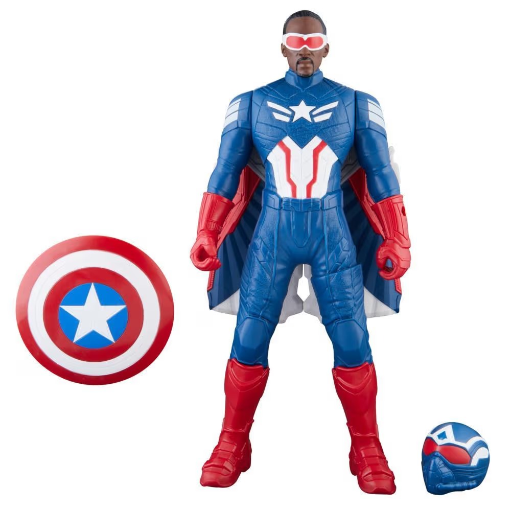 Hasbro Marvel Avengers Captain America : Brave New World Flight Mode Figure ฮาสโบร มาร์เวล อเวนเจอร์ส หุ่นโมเดลฟิกเกอร์ กัปตันอเมริกา (แซม วิลสัน) ขนาด 9 นิ้ว ลิขสิทธิ์แท้