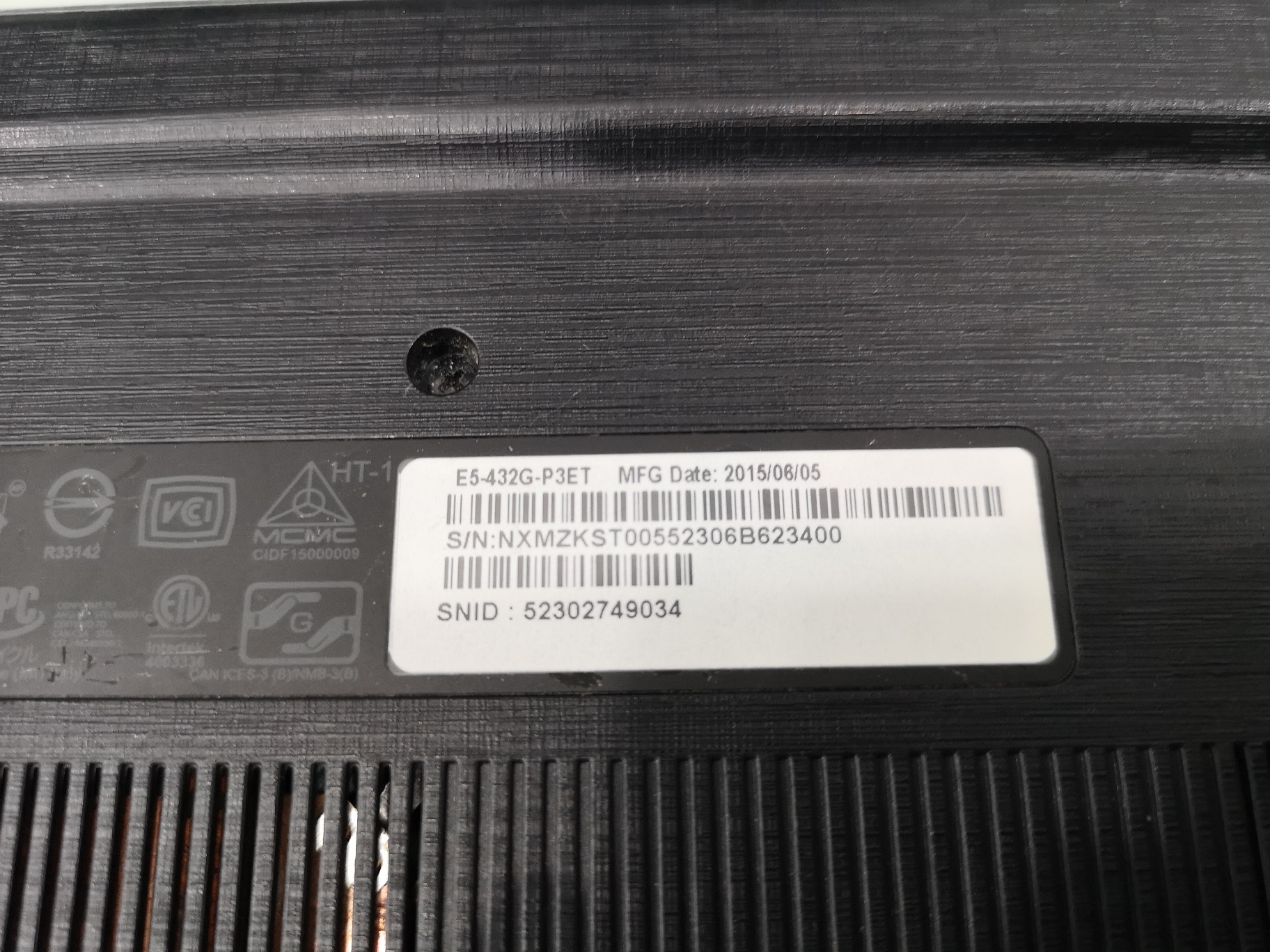 ACER Aspire E5-432G