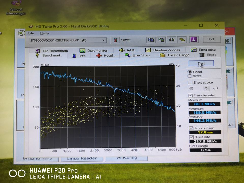 6TB HDD CCTV Seagate SKYHAWK (5400RPM, 256MB, SATA-3, ST6000VX001)
