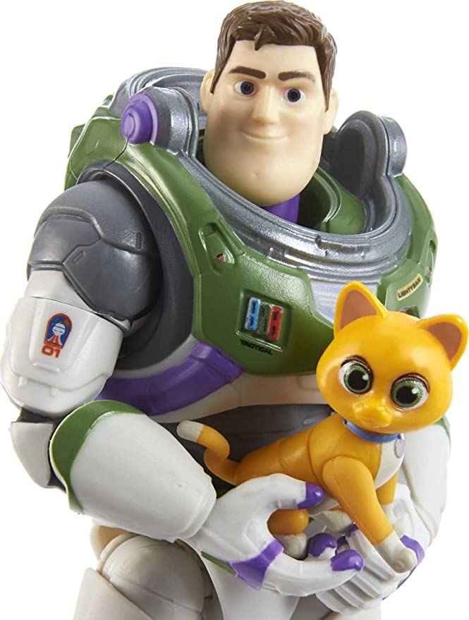 Mattel Disney Pixar Lightyear Alpha Class Collector Buzz Lightyear and Sox (HHK06) แมทเทล ดิสนีย์ พิกซาร์ ไลท์เยียร์ ของเล่นแอ็กชั่นฟิกเกอร์ บัซ ไลท์เยียร์ และ ซอค