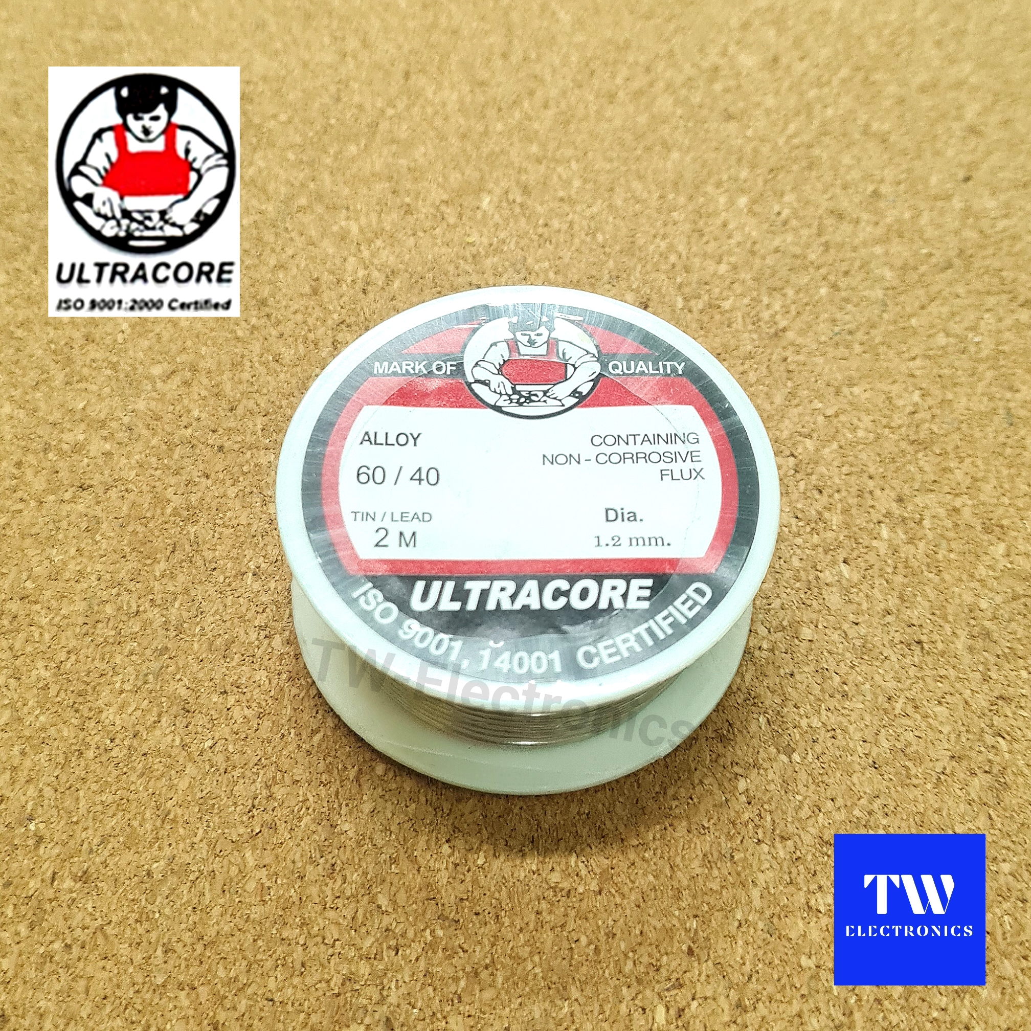ตะกั่วบัดกรี ULTRACORE 1.2มม. / ยาว 2 เมตร