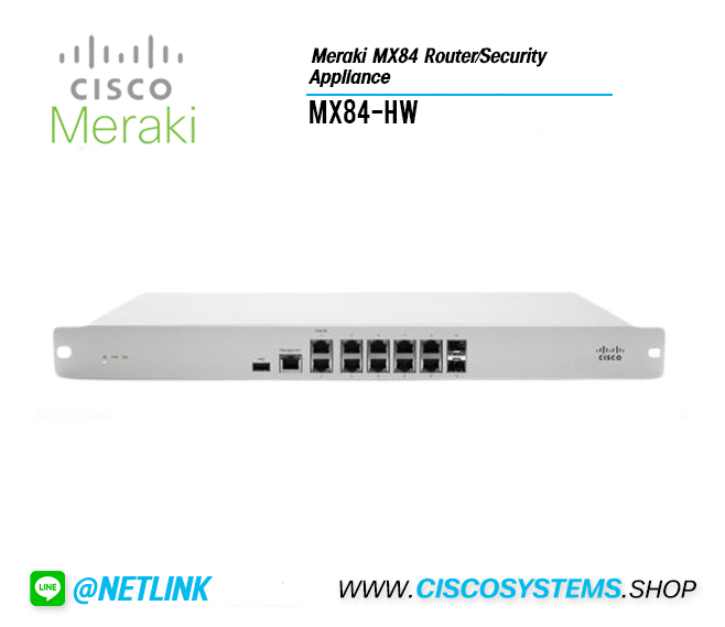 MX84-HW (Meraki MX84 Router/Security Appliance)