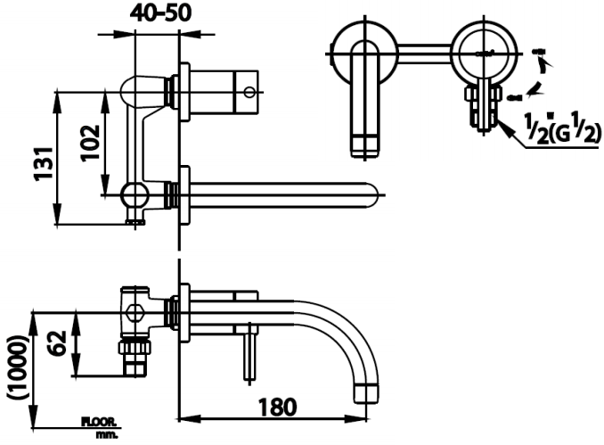 Cotto CT1067 ก๊อกเดี่ยวอ่างล้างหน้า