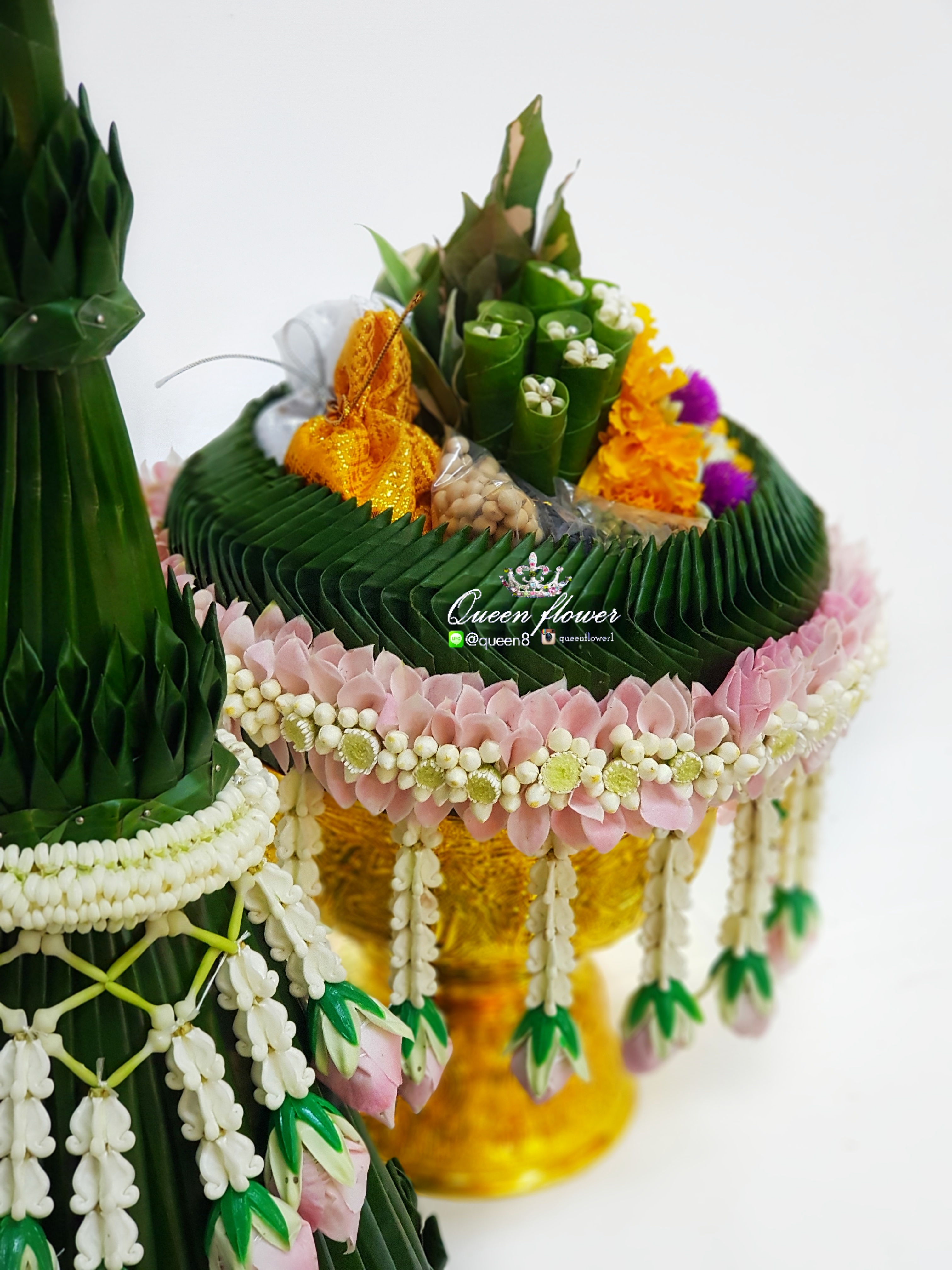 พานขันหมากร้านดอกไม้ศาลายา นครปฐม