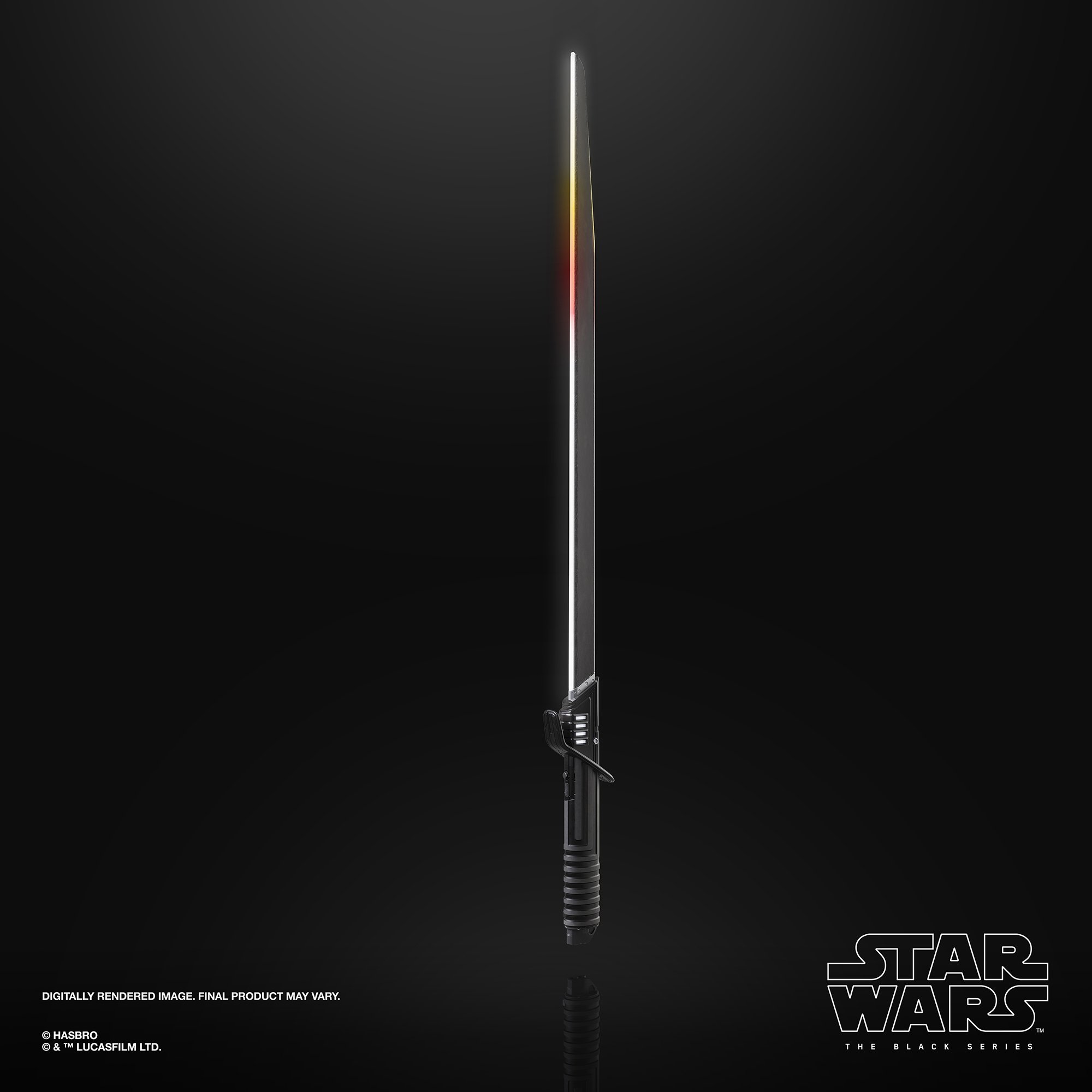 Hasbro Star Wars The Black Series Mandalorian Darksaber Force FX Elite Lightsaber ดาบไลท์เซเบอร์ สตาร์ วอร์ แมนดาโรเลี่ยน ดาร์กเซเบอร์ มีเสียง มีไฟ ลิขสิทธิ์แท้