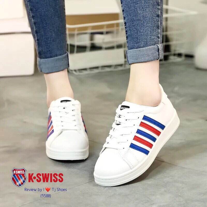 รองเท้าผ้าใบ Style K Swiss (แดงน้ำเงิน)