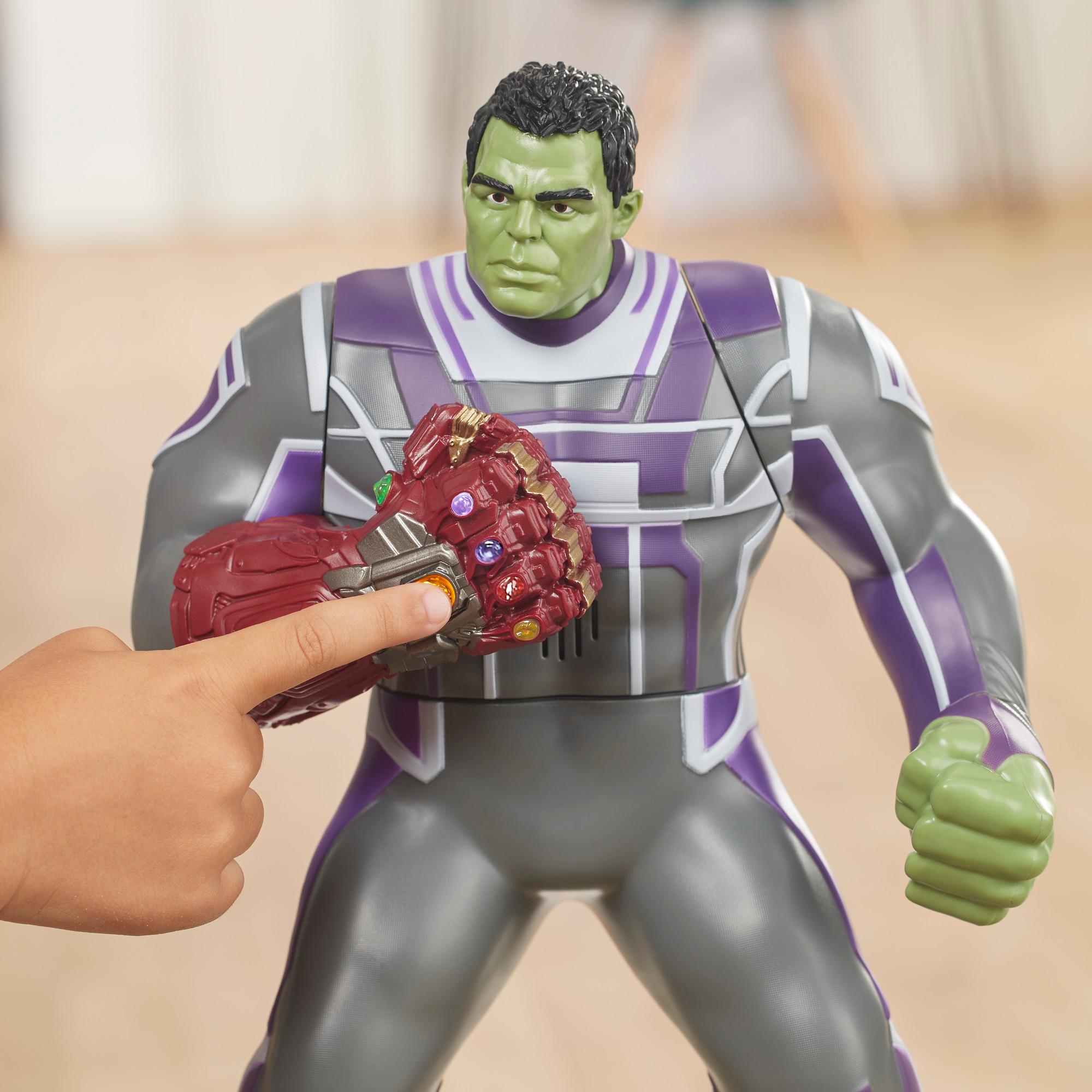 Hasbro Marvel Avengers : Endgame Power Punch Hulk 13.75-Inch Figure หุ่นโมเดลฟิกเกอร์ ฮัลค์ ขนาด 13.75 นิ้ว มีไฟ มีเสียง 20 คำพูด ลิขสิทธิ์แท้