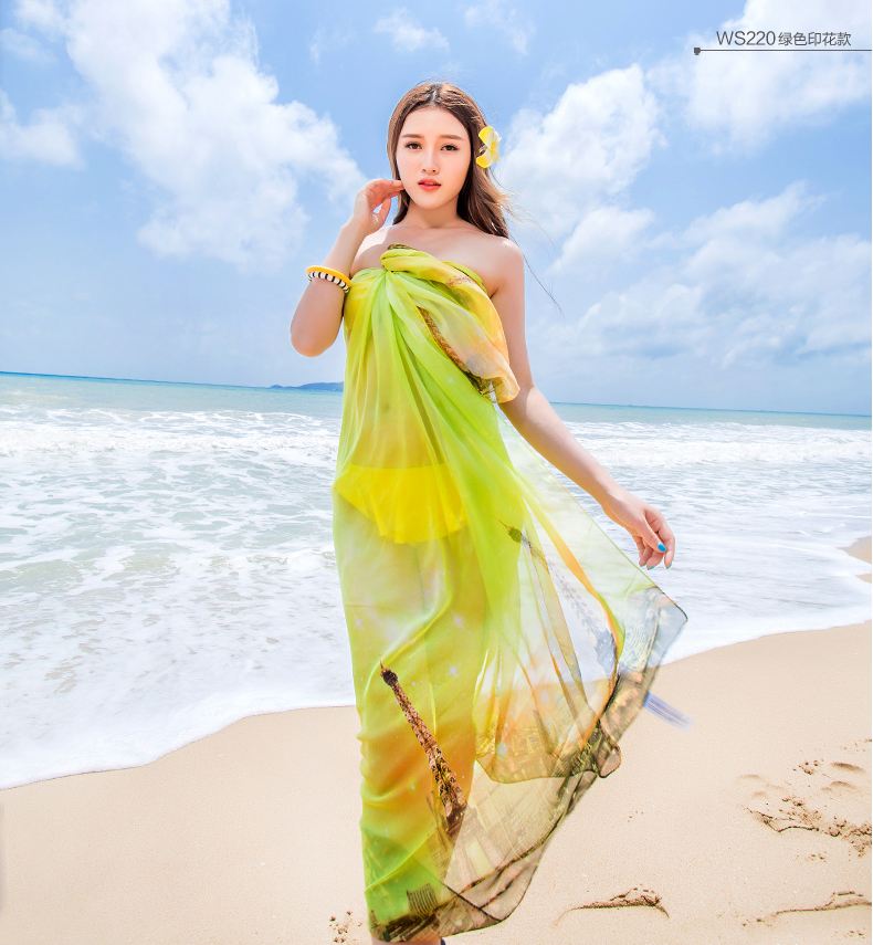 ผ้าชายหาดชีฟอง ตองหอไอเฟล